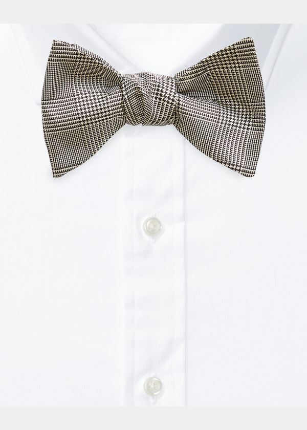 Laços Ralph Lauren Glen Plaid Silk Bow Homem 93215-ZXJK